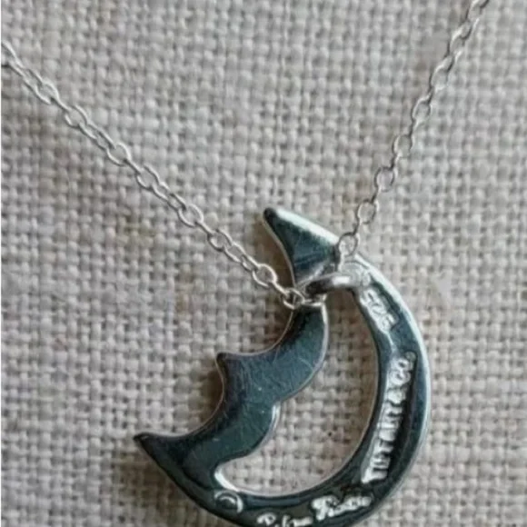 Tiffany & Co. Silver Moon Necklace - Picture 7 of 11